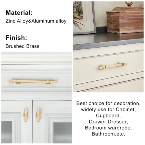 Lepatape 10 Pack 3 Inch Brushed Gold Pulls Kitchen Cabinet Handles Gold Pulls for Dresser Drawers Kitchen Cabinet Hardware by Lepatape - Used condition - Image 4