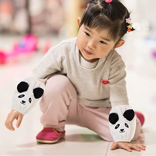 GALPADA Mangas Quentes de Panda Desenhos Animados: 1 de Mangas de Pelúcia à Prova de Óleo Anti-Anti-