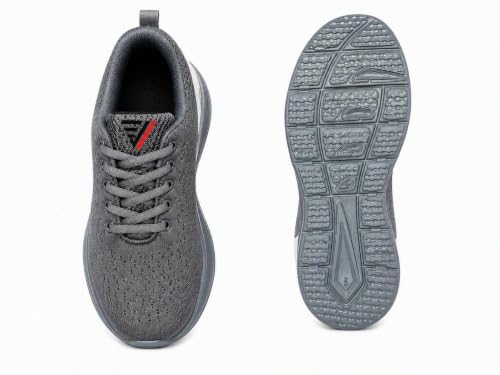 Image of Unisex Kids Sports Shoes | Lightweight Lace-Up Sneakers | Breathable Mesh Upper | Cushioned Sole | Comfortable Walking Running Casual Shoes for Boys & Girls