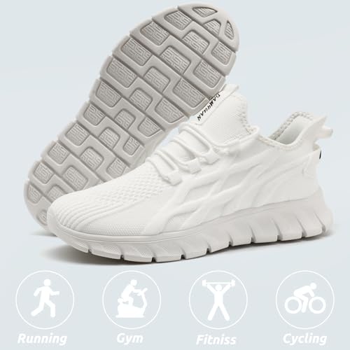 Image of Men Running Shoes Tennis Walking Gym Slip On Workout Athletic Fashion Sneakers Lightweight Breathable Sport Jogging Casual Shoe