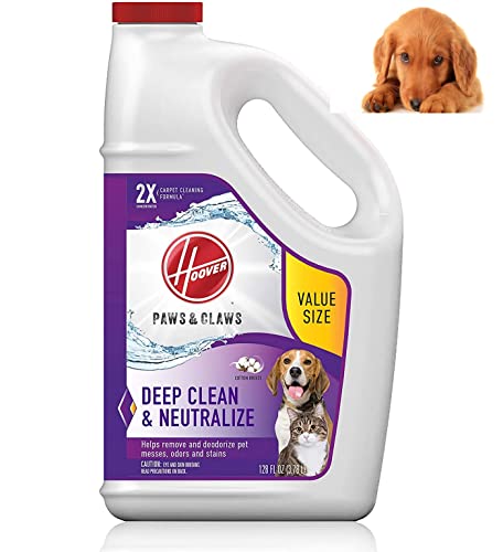 Hoover Paws & Claws Deep Cleaning Carpet Shampoo, Concentrated Machine