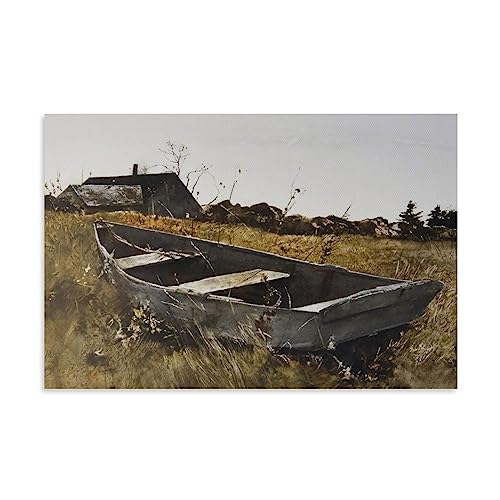 Impression sur toile Teel's Island Andrew Wyeth décoration murale moderne 60x90cm