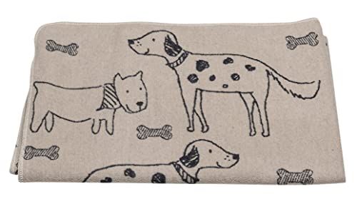 Haustierdecke 100 X 150 Cm – Weiches Fleece Mit Pfotenabdruck-Muster, 100% Polyester, Für Hunde Und Katzen