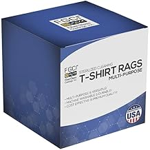 FGCI Sterilized Cotton Shirt Rags 5 Pound Box, Multipurpose Cleaning Cloths for Workshop, Paint, Resin, and Auto Shop Use