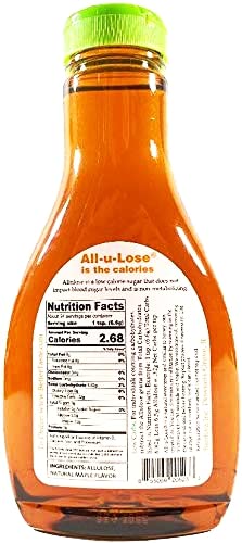 Allulose - Natural Maple Flavored Allulose Syrup, 22Oz Bottles - All-U-Lose (2 Pack) #TOP1