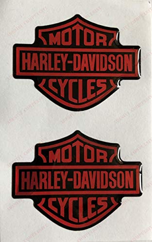 Emblema Adhesivo, par de Pegatinas de médico, Efecto 3D. para Tanque o Casco. Negro y Naranja.