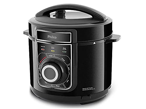 PANELA DE PRESSAO MULTIFUNCIONAL INOX PPP02PI 127V, PHILCO, Preto