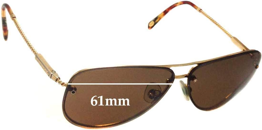 Sunglass Fix Replacement Sunglass Lenses Compatible for Tiffany & Co TF 3039-B 61mm (Polarized SFx-Diamond BIO Photochromatic Brown Pair)