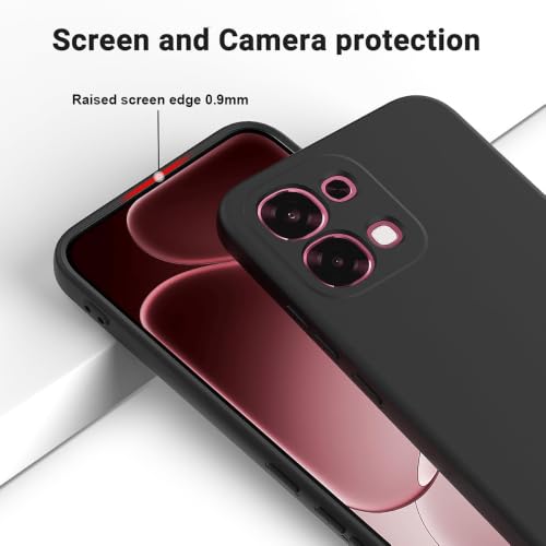 Image of Back Cover Compatible With Vivo T5x 5G /Y51 Pro 5G /iQOO Z11x 5G | Full Camera Protection | Premium Liquid Silicon Case | Flexible Bumper Case for Vivo T5x 5G / Y51 Pro 5G / iQOO Z11x 5G (Black)