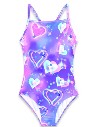 Image of Girls Swimsuits One-Piece Bathing Suits Multicolor Kids Sport Summer Beach Swimwear for 2-10 Years Old