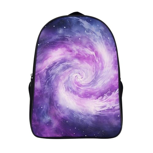 Mochila 3D preescolar con correa de pecho y estampado espacial para niñas pequeñas