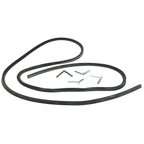 Universal 4-Sided Cooker Oven Rubber Door Seal,Black