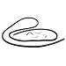 Universal 4-Sided Cooker Oven Rubber Door Seal,Black