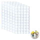 300 Stück Hochfeste Doppelseitige Transparente Klebepunkte, Wasserdichte Runde Punktaufkleber für DIY, Bürobedarf, Festivaldekoration, Vielseitig für Kunststoff, Holz, Glas & Keramik, 20 mm