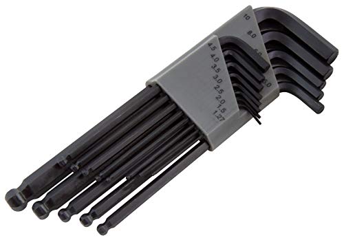 McPower - Innensechskant-Schlüssel Satz | 13-teilig | Inbusschlüssel mit Kugelkopf, Halter, präzise und langlebig, für Heimwerker, Profis