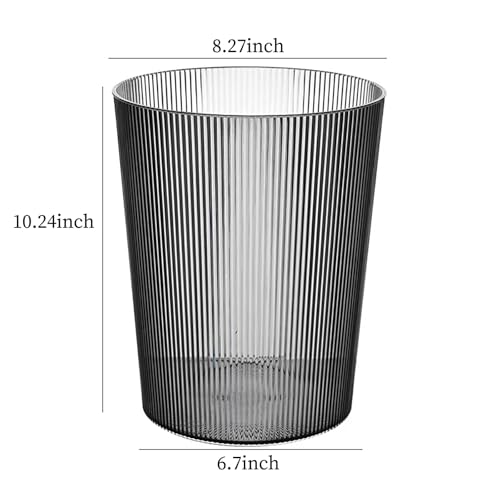 Caneca de basura transparente plástico 2 galones pack 4 miniatura 2