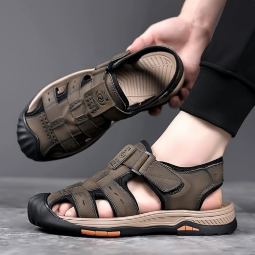 Summer Men Hollow Breathable Casual Beach Shoes Outdoor Toe caps Lightweight and Anti Slip Water Sports Shoes2
