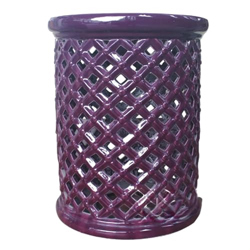 EKDJSN Purple Chinese-Style Drum Stool