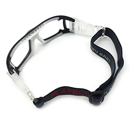 Silfrae Racquetball Goggles Sports Glasses Anti Fog&Scratch Resistant Protective Eyewear With Adjustable Strap for Basketball Football Hockey Volleyball Baseball (Black)