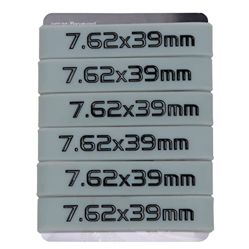 Aolamegs 7.62x39 Magazine Marking Band 6 Pack (Grey-Black)