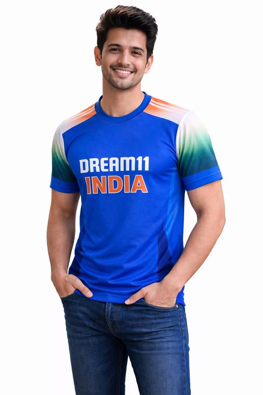 India Cricket ODI Team Jersey – Custom T-Shirt for Indian Man