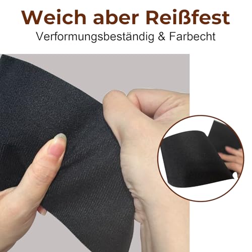 WanderGo Gewebe Reparaturband Schwarz 10cm x 1.6m für Markise Segeltuch Daunenjacke Flicken für Möbel für Risse und Löcher Wasserdicht Waschbar Strapazierfähig Zelt Reparaturset