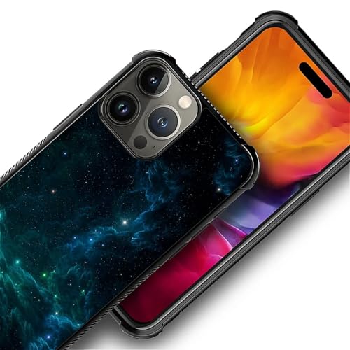 CARLOCA iPhone 16 Pro Max Case - Nebula Space Design, Shockproof & Anti-Scratch Hard PC Back for Girls