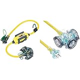 ハタヤ(HATAYA) 屋外用地絡保護専用型BFX延長コード 0.7m 2P接地3個口コンセント BFX-013KC & 延長コード(防雨型) FX-103Y【セット買い】