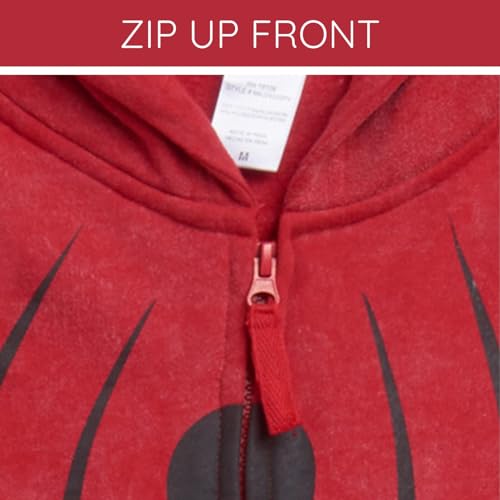 Image of Marvel Spider-Man Matching Family Cosplay Fleece Zip-Up Hoodie
