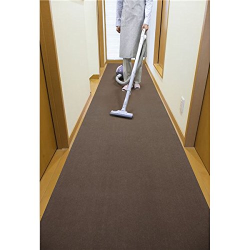 Amazon.co.jp: サンコー おくだけ吸着ロングマット90×300cmBR （KH-77