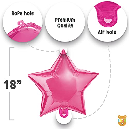 Image of ITAF Set of 35 Pcs Baby Shark Cartoon Theme Birthday / Baby Welcome / Baby 1st First Birthday Foil Balloons Decoration Kit For Girls , Boys, Kids - 1 Blue Shark Foil Balloon ,2 Blue Star Foil Balloons , 2 Printed Fish Faces Round Foil Balloons ,10 White, 10 Rosegold & 10 Silver Metallic Balloons