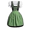 KOZSF Erotisch ondergoed voor dames, middeleeuws kostuum, jurk, Oktoberfest, Dirndl, jurk, cosplay, kostuum, feestjurk…