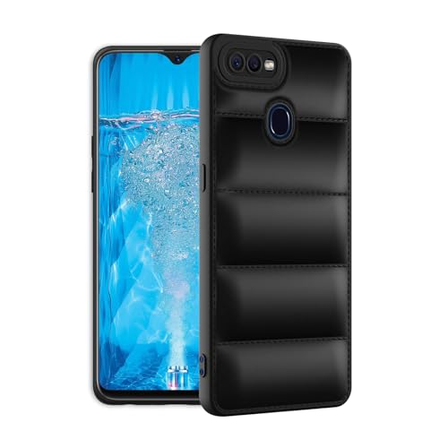 Image of Plus Puffer Case Camera Protection Soft Back Cover for Realme 2 Pro - Black