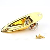 WLDJXLGL Presa jack di ingresso per chitarra da 6,35 mm, parti di ricambio per chitarra elettrica Fender Stratocaster Strat St Mono (oro)