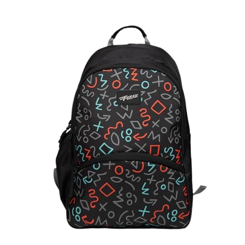 Image of F Gear Brio Kids Backpack|Water-Resistant Polyester|2 Spacious Compartments with Front Pocket & Bottle Holder Adjustable Shoulder Straps|Durable YKK Zippers
