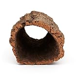 SAHAWA® Korkröhre ca. 40 cm | Ø 18–22 cm | Naturkork Höhle & Versteck | Terrarium Deko &...