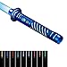 Sciabola Laser con RGB 11 Colori 7 Caratteri sonori mutevoli Swing Force FX Spade Laser Metal Hilt Sciabola Laser per Costume Cosplay Bambini Spada Laser Giocattolo Duello all'aperto,Blu