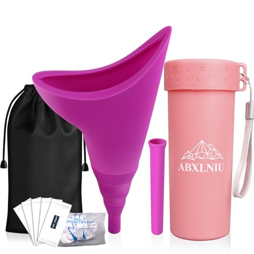 ABXLNIU Female Urinal, Reusable Female Urination Device with Tube, Portable