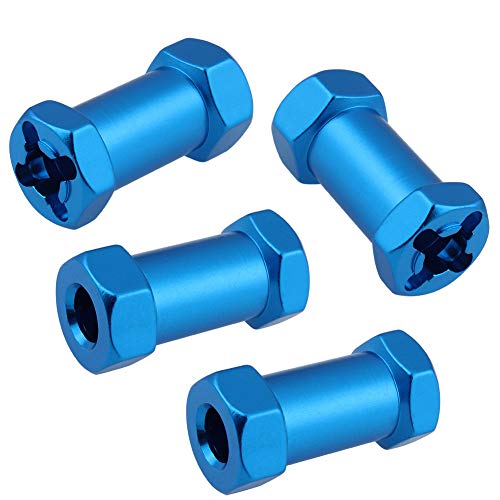 4-Pack Hobbypark Rc Wheel Spacers 12Mm Hex Drive Hubs Combiner Coupler Aluminum 25Mm Offset Extension For 1/10 Rc Crawler Car Parts (Blue) #TOP1