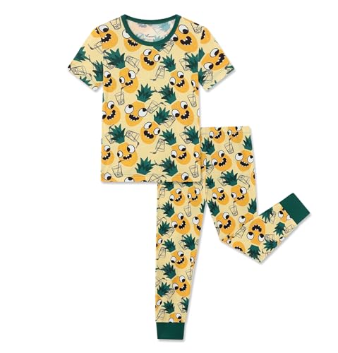 Image of Kids 2-Piece So Soft Playtime Set-Lightweight Viscose from Bamboo Short Sleeve Top&Leggings for Toddler Boy & Girls