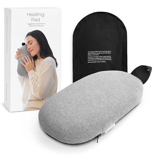 Ostrichpillow Heatbag Heating Pad - Safe Alternative to Hot Water Bottle, Natural Clay System, Focused Heat Efficiency, Gentle Muscle Relief, Odor-Free, Long-Lasting Warmth