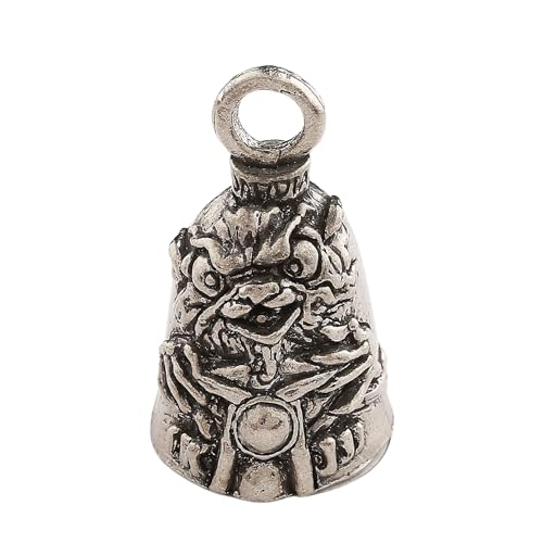 Image of Guardian Bell Good Luck Bell w /Keyring & Black Velvet Bag | Motorcycle Bell | Lead-Free Pewter | Made in USA
