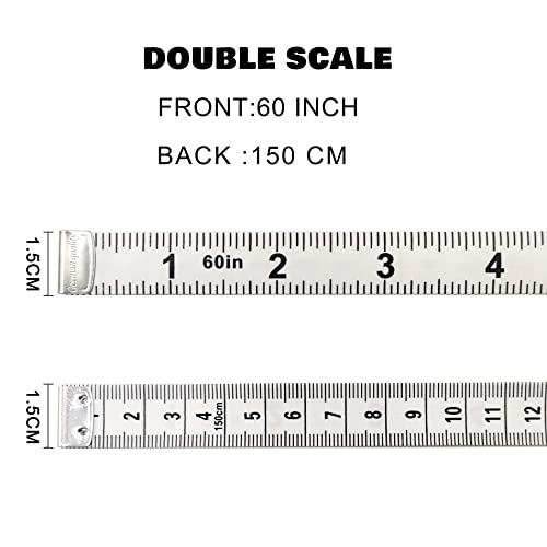 Exquisite Soft Tape Measure For Body Sewing Tailor Cloth Weight Loss,Double Scale Soft Measuring Tape 60 Inch(150Cm) (Yellowx1) #TOP3