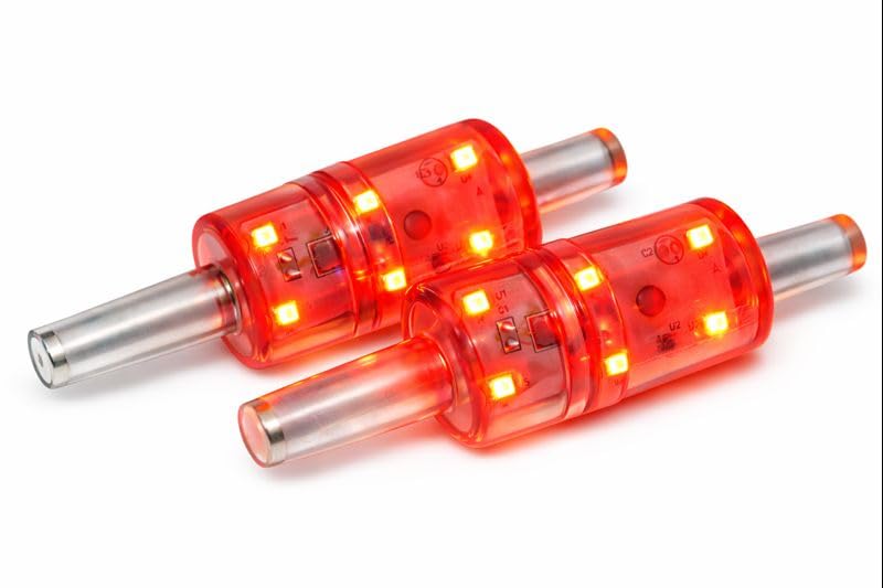 KNK LED Cricket Bails | Removable 3V Battery Powered, Shock-Absorbing, Water Resistant LED Bails – Set of 2