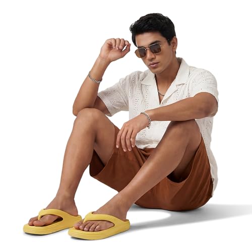 Image of Neeman's Cushers Flip Flops for Men | Powered by CushyVerse Technology for Ultimate Cushioning, Bounce & All-Day Comfort
