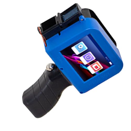 Marhynchus Handheld-Tintenstrahldrucker, HD-LED-Touchscreen, Multifunktionale Tragbare Tintenstrahldruckerpistole mit Griff, Stabiler Kontinuierlicher Druck auf Verschiedenen Oberflächen