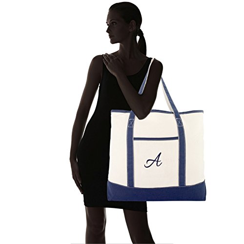 Bolso Tote personalizado para mujer azul marino miniatura 7