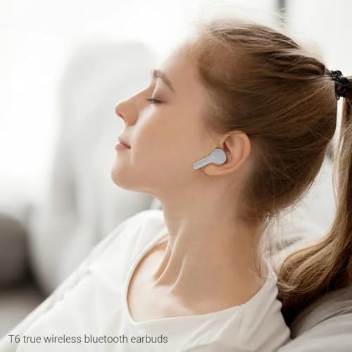 Image of TM12 Gaming TWS Earbuds - Ultra Low Latency 40ms, Bluetooth v5.3+ENC for Clear Calling, 40Hrs Playtime, Bass Boosted, Premium Wireless Headphone, Touch Control, IPX4 & Voice Assistance. White.