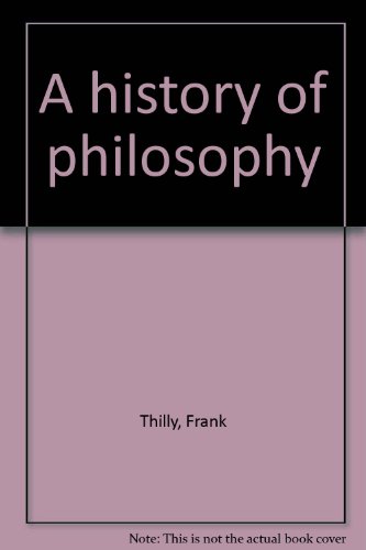 A history of philosophy B0006P55V8 Book Cover