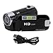 Yunir Video Camera Camcorder Digital Camera Recorder 1080P with 2.4 Inch Color Screen, 16MP 16X Zoom Anti Shake Camcorder Built in Battery (Black)